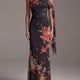 Noir | Printed Chiffon Maxi