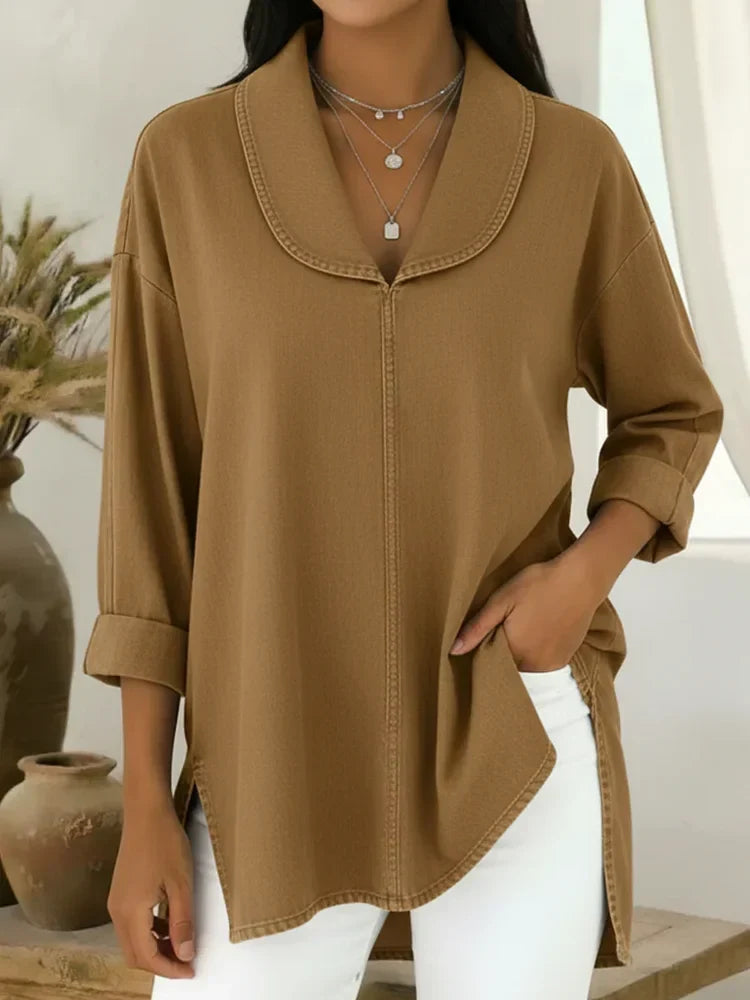 Una | Shawl Collar Top