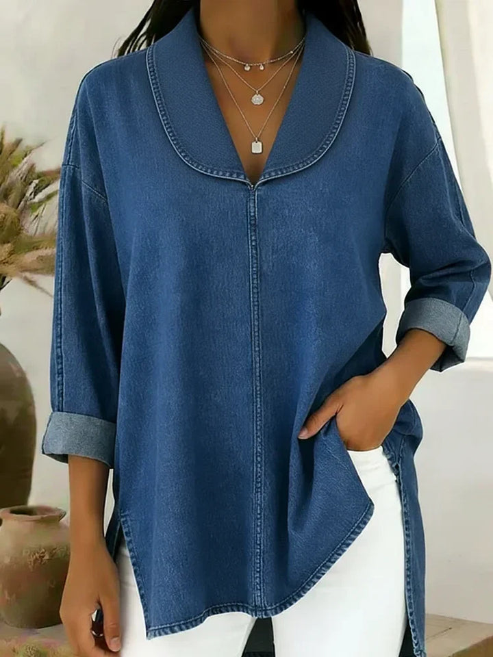 Una | Shawl Collar Top
