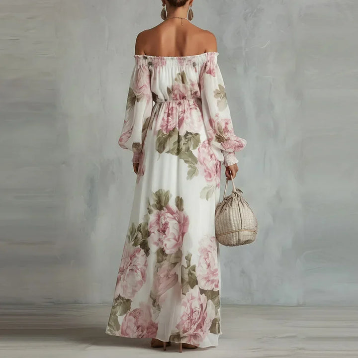 Peony | Off-Shoulder Floral Maxi