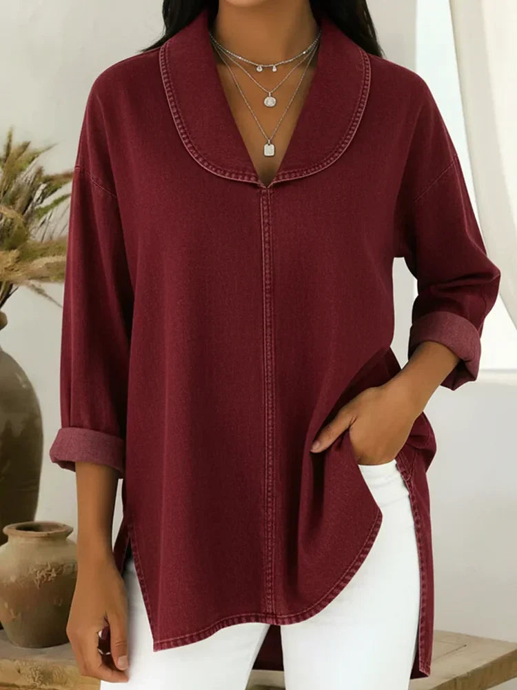 Una | Shawl Collar Top