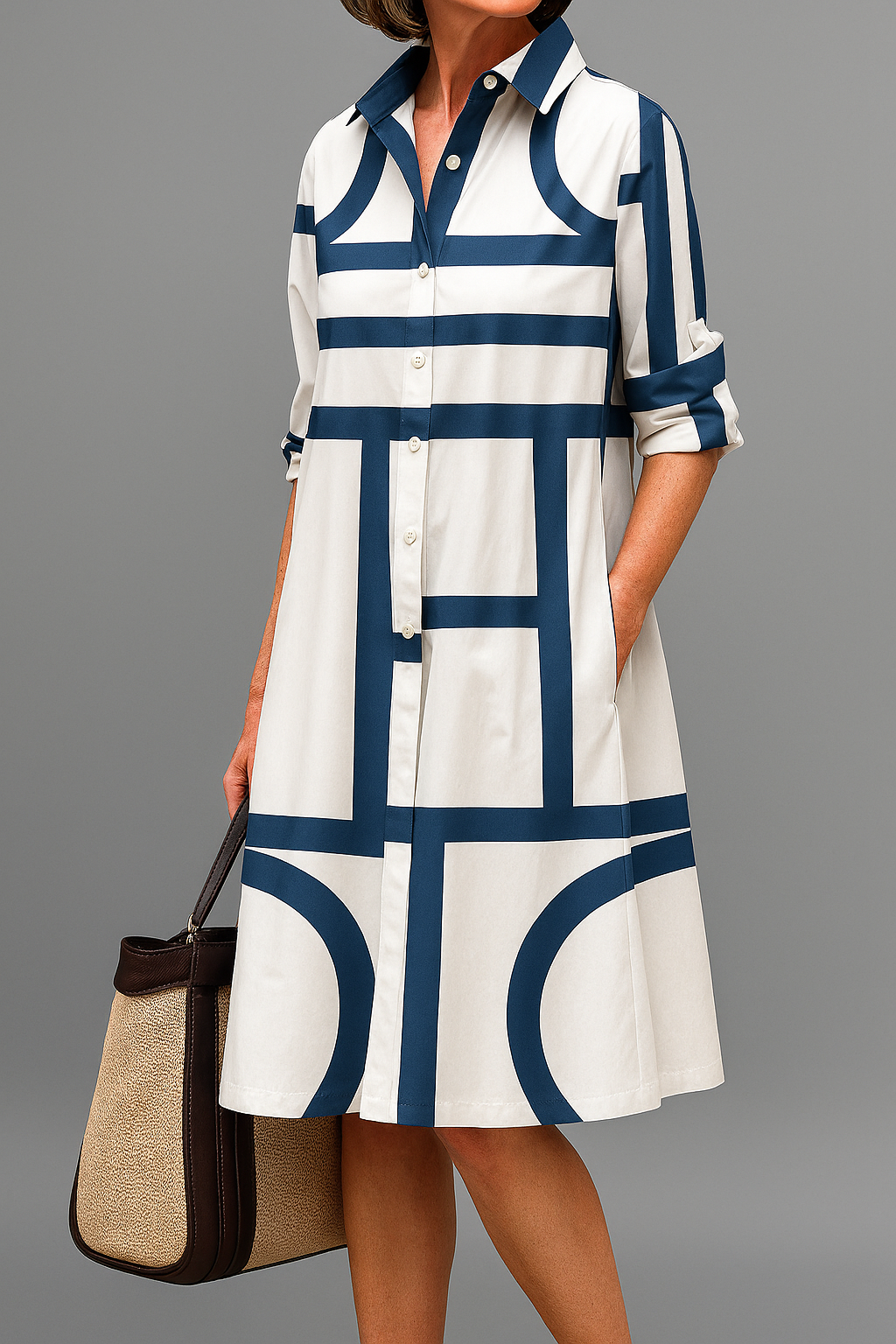 Seraphina | Graphic Midi Dress