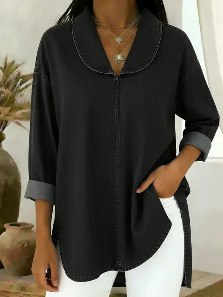 Una | Shawl Collar Top