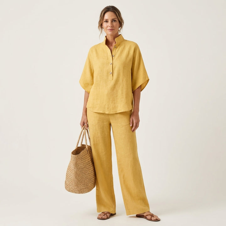 Zerah | Two-Piece Cotton Linen Set
