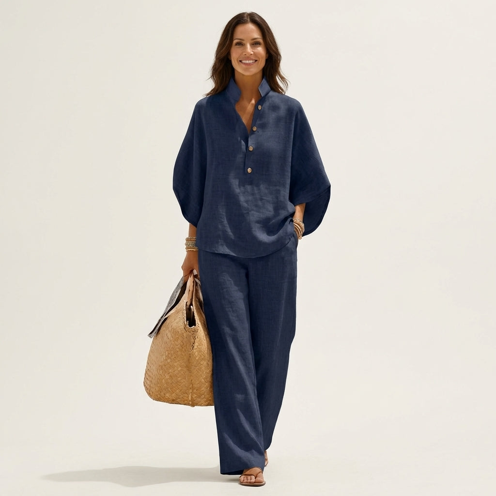 Zerah | Two-Piece Cotton Linen Set