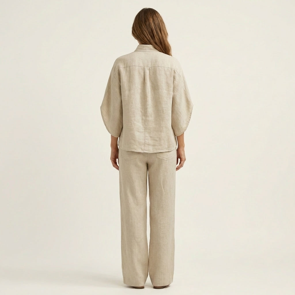 Zerah | Two-Piece Cotton Linen Set