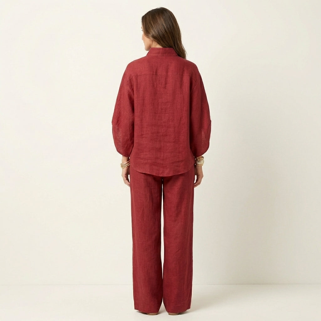 Zerah | Two-Piece Cotton Linen Set