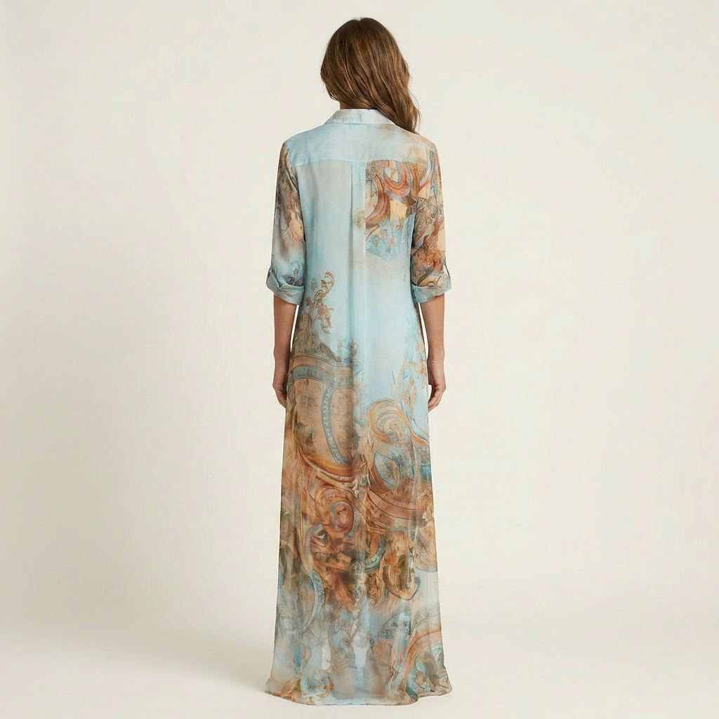 Serena | Maxi Shirt Button Dress