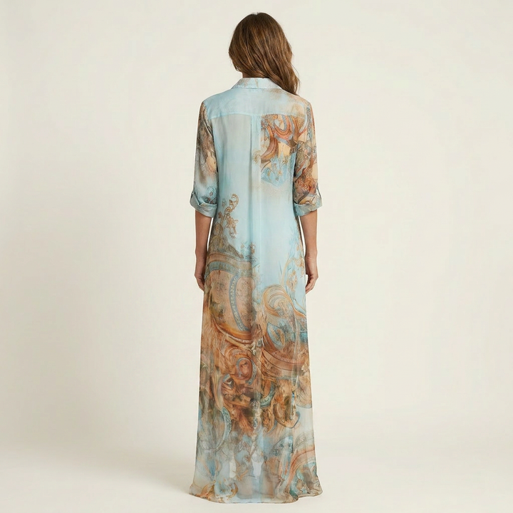 Serena | Maxi Shirt Button Dress